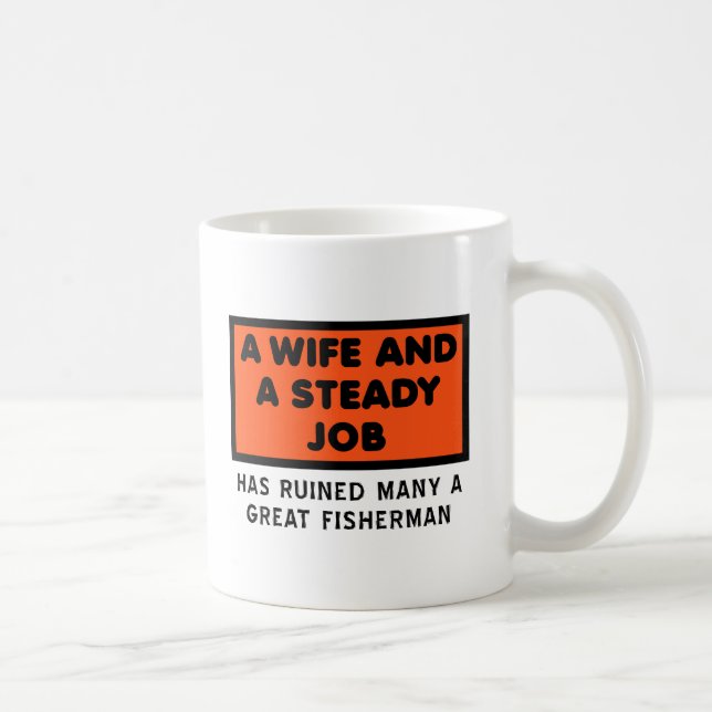 Ödelade en Stor Fiskare Rolig Mugg (Höger)