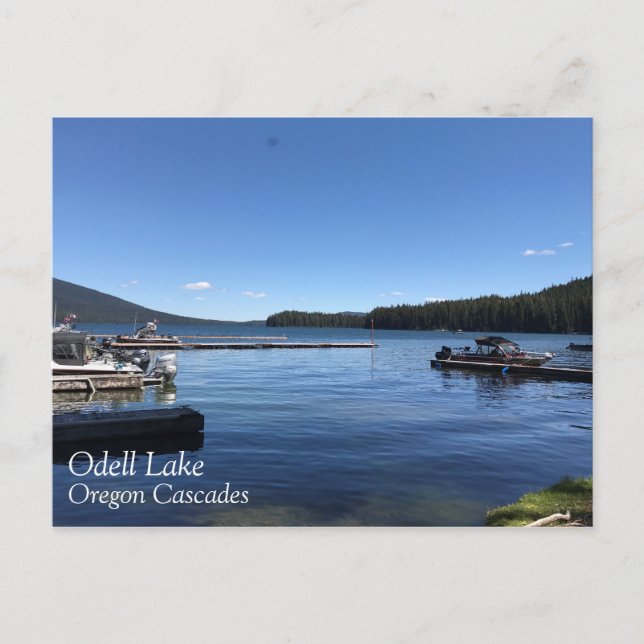 Odell Sjö, Oregon Vykort (Framsida)
