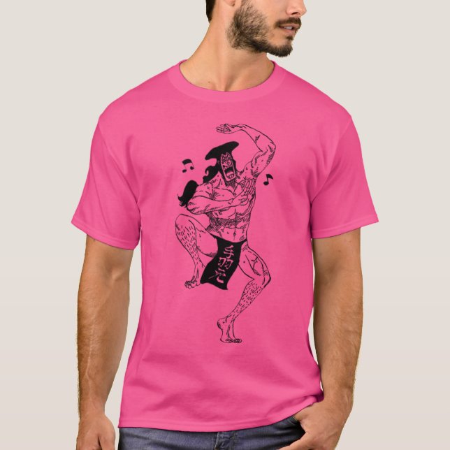 Oden Kozuki Black and White Anime T Shirt (Framsida)