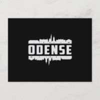 Odense Danmark City Skyline Cityscape Funny Gift