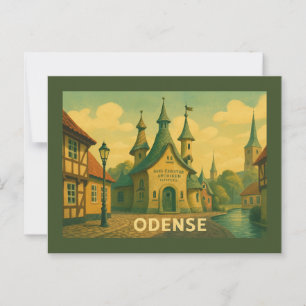 Odense Danmark Litteratur Vykort