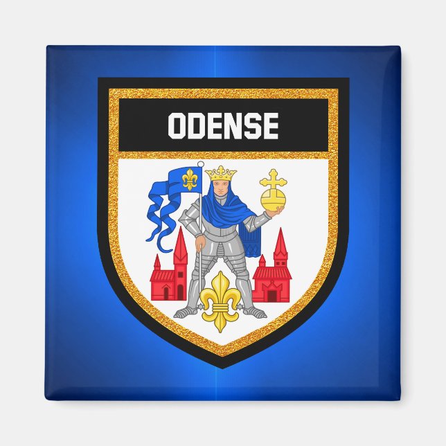 Odense Flagga Magnet (Framsidan)