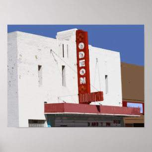 Odeon Theater, Tucumcari, New mexico Poster