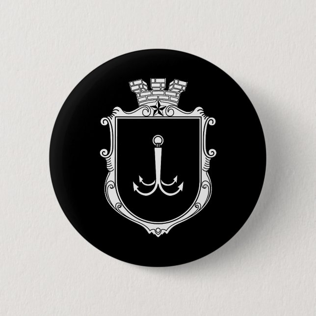 Odesa Odessa Coat Of Arms Ukraine Flag Ukr  Knapp (Framsida)
