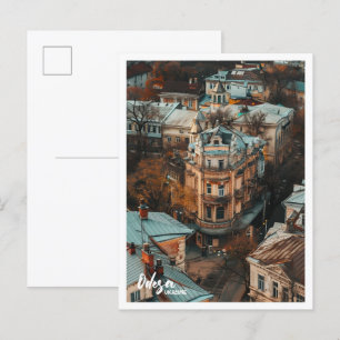 Odesa Ukraina Art Trage berömd ställe Vykort