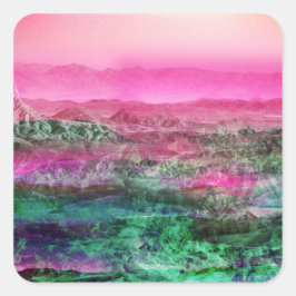 Ödesbergen Fyrkantigt Klistermärke