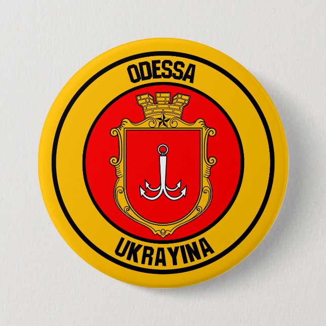 Odessa Round Emblem Knapp (Framsida)