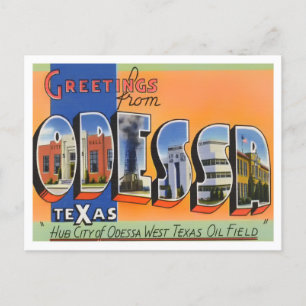 Odessa, Texas Big Brev-vykort Vykort