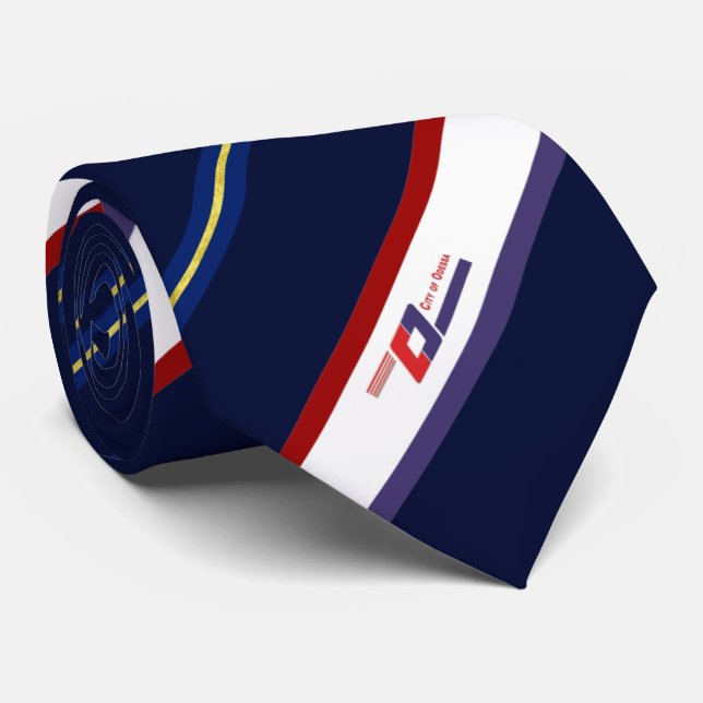 Odessa (Texas) city flagga Neck Tie Slips (Rullad)