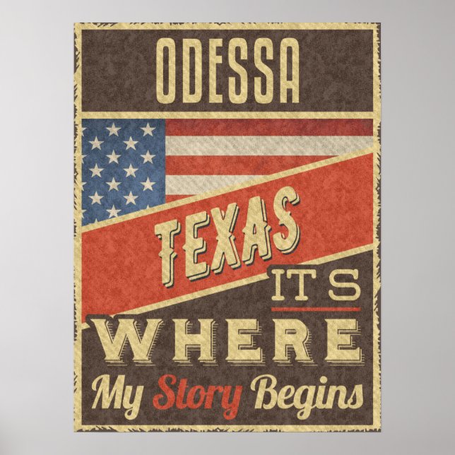Odessa Texas Poster (Framsidan)
