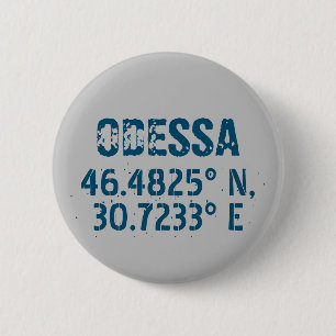 Odessa Ukraina Latitude & Longitude Distress Knapp