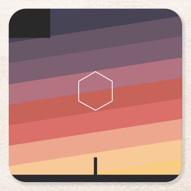 ODESZA i den återgång Minimalist kustfartyget Underlägg Papper Kvadrat (Framsidan)