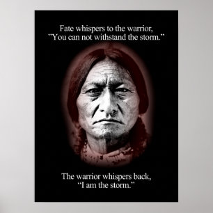 "Ödet viskning till krigaren" Poster