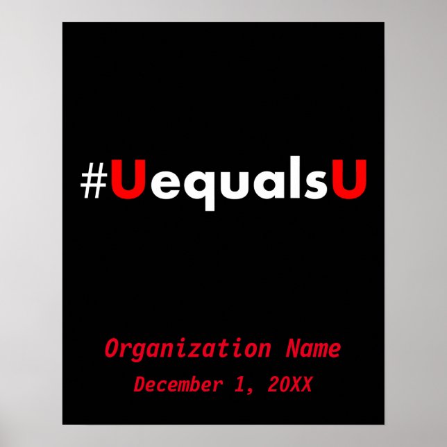 Odetekterbara HIV-likar ej överförbara - minimala Poster (Framsidan)