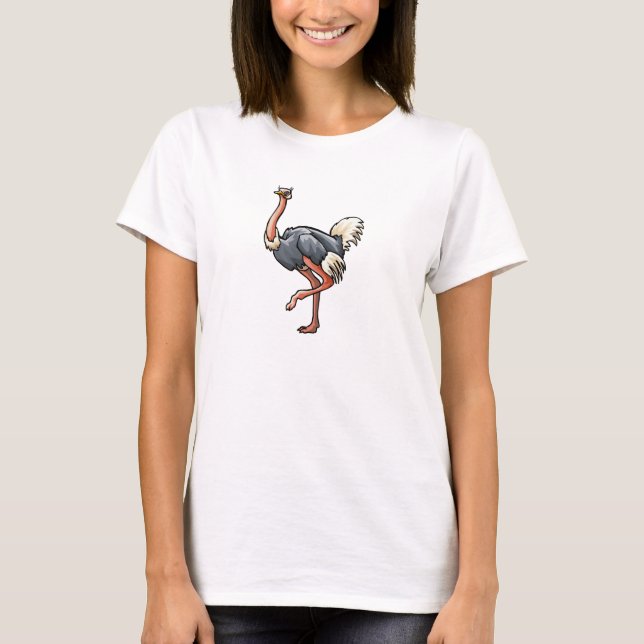 Odetta Ostrich Tee Shirt (Framsida)