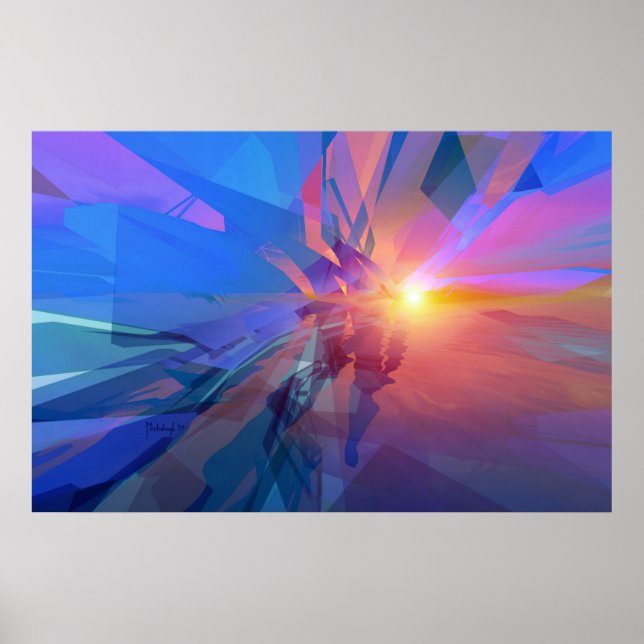 Odiagrammet - abstrakt poster (Framsidan)