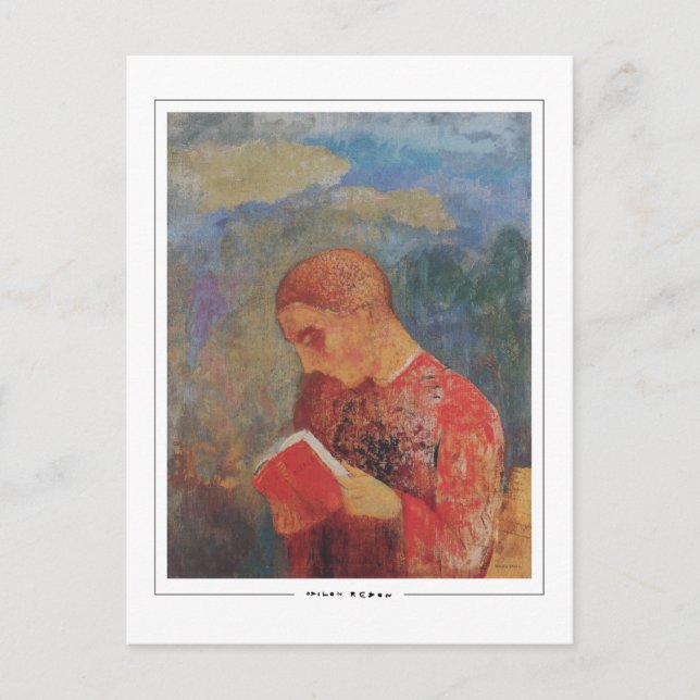 Odilon Redon #17 - Finkonst Postkort Vykort (Framsida)