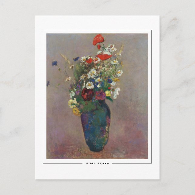 Odilon Redon #21 - Finkonstkort Vykort (Framsida)