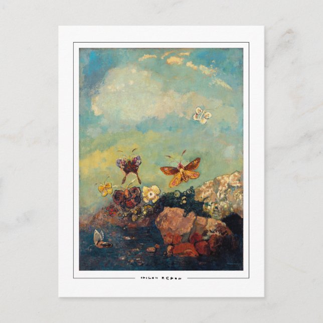 Odilon Redon #22 - Finkonst Postkort Vykort (Framsida)