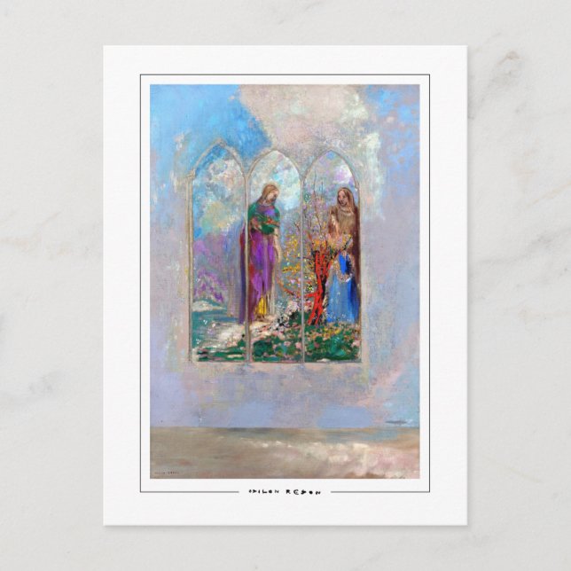 Odilon Redon #23 - Finkonstkort Vykort (Framsida)
