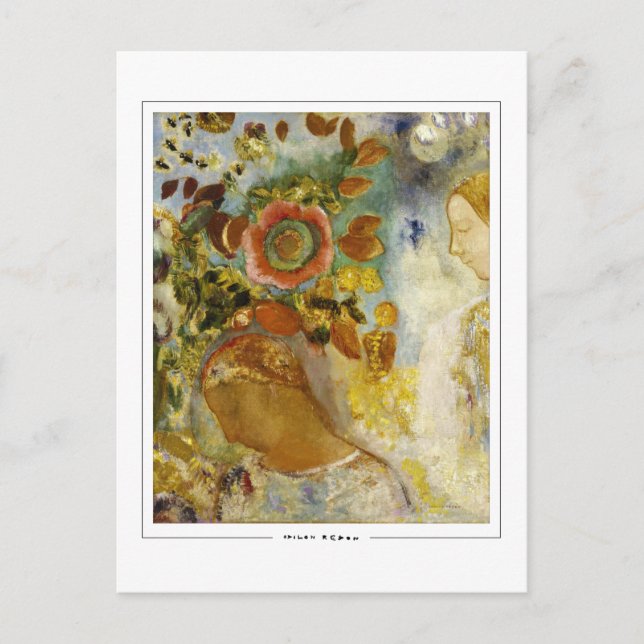 Odilon Redon #24 - Finkonstkort Vykort (Framsida)