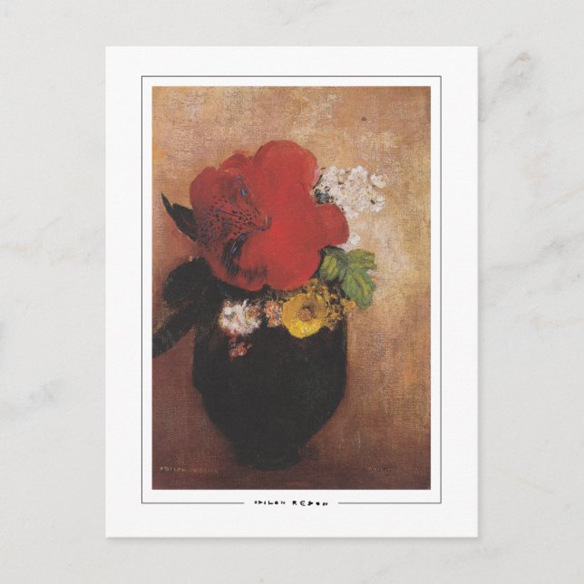 Odilon Redon #292 - Finkonst Postkort Vykort (Framsida)