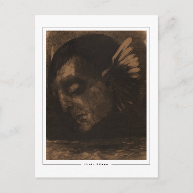 Odilon Redon #309 - Finkonstkort Vykort (Framsida)