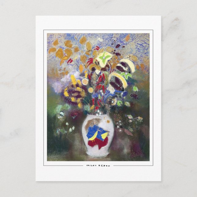 Odilon Redon #528 - Finkonstkort Vykort (Framsida)