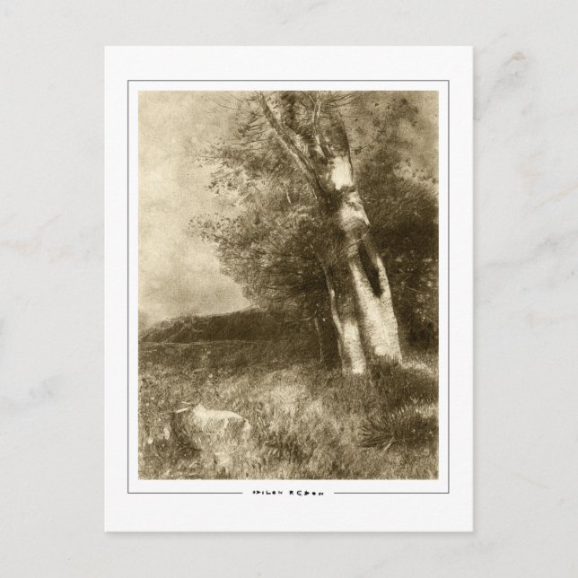 Odilon Redon #565 - Finkonstkort Vykort (Framsida)
