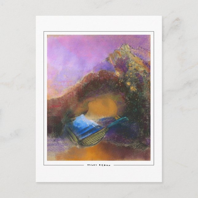 Odilon Redon #639 - Finkonst Postkort Vykort (Framsida)