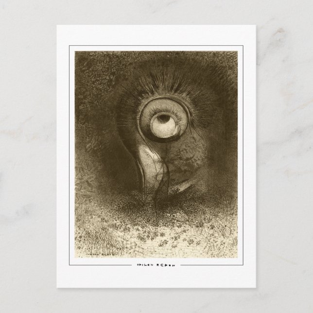 Odilon Redon #675 - Finkonst Postkort Vykort (Framsida)