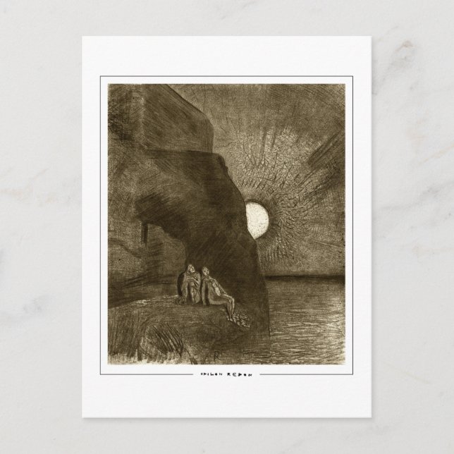 Odilon Redon #678 - Finkonst Postkort Vykort (Framsida)