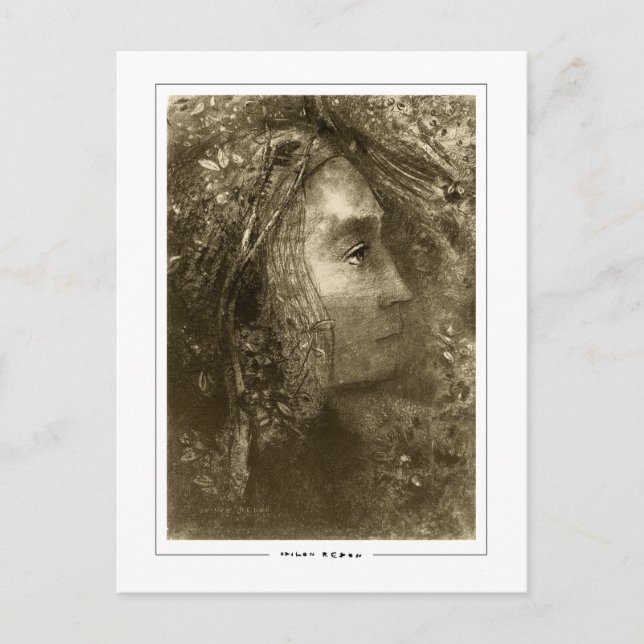 Odilon Redon #703 - Finkonst Postkort Vykort (Framsida)