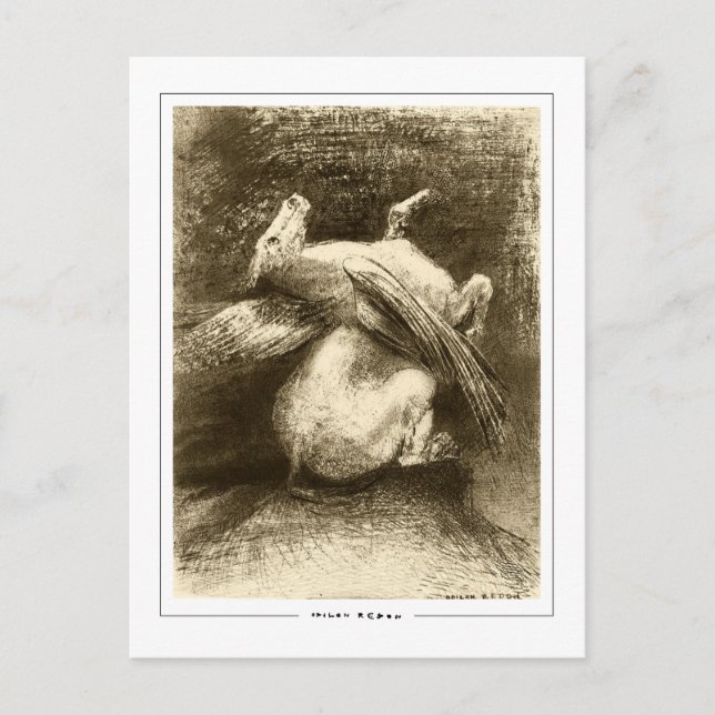 Odilon Redon #729 - Finkonstkort Vykort (Framsida)