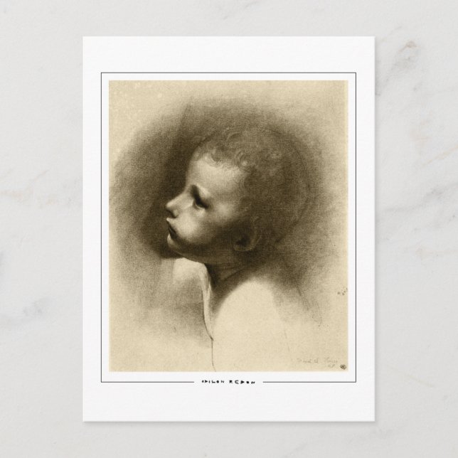 Odilon Redon #733 - Fin Art-vykort Vykort (Framsida)