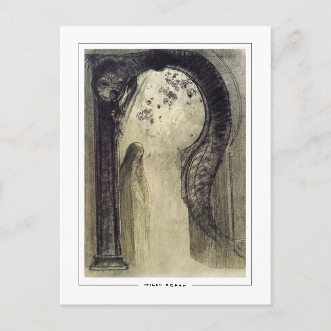 Odilon Redon #85 - Finkonstkort Vykort (Framsida)