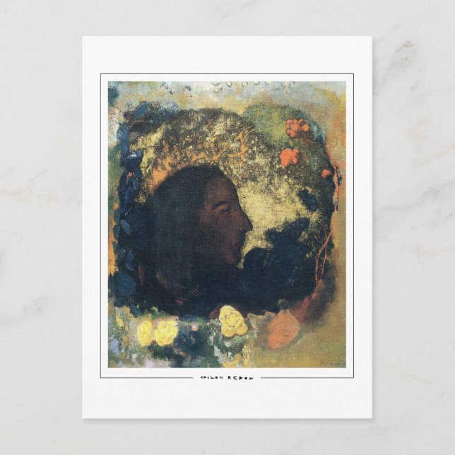 Odilon Redon #8 - Finkonst Postkort Vykort (Framsida)
