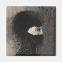 Odilon Redon Armor Mörk ansikte Symbolism