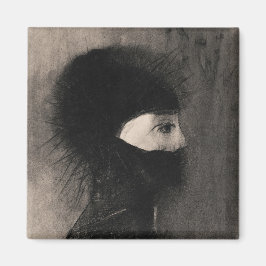 Odilon Redon Armor Mörk ansikte Symbolism Magnet
