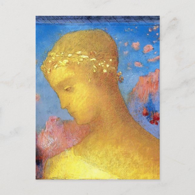 Odilon Redon- Beatrice Vykort (Framsida)