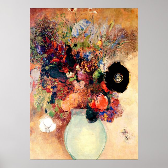 Odilon Redon - Black Poppy Poster (Framsidan)