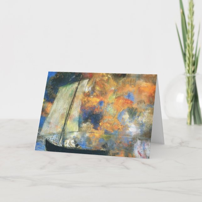 Odilon Redon- blommamoln Kort (Framsida)