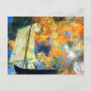 Odilon Redon - blommiga moln Vykort