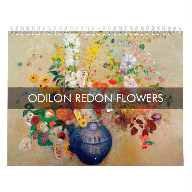 Odilon Redon Blommor Kalender (Omslag)