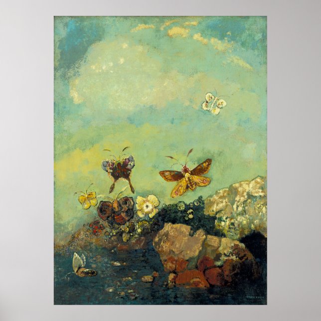 Odilon Redon - Butterflies Poster (Framsidan)