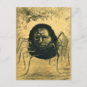 Odilon Redon, den Gråtande spindeln. Vykort