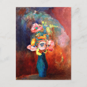 Odilon Redon - Etheral Vas of Flowers Vykort
