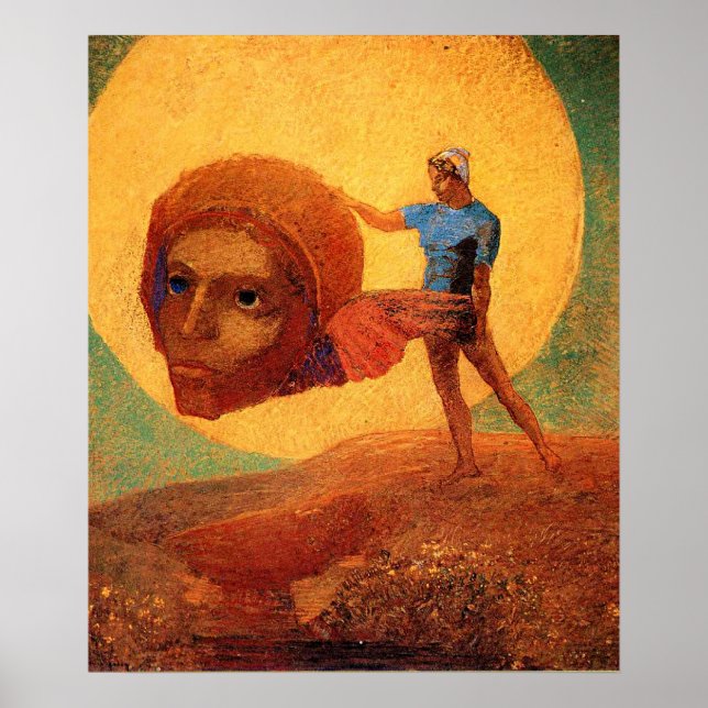 Odilon Redon - Figur, berömd målning, Poster (Framsidan)