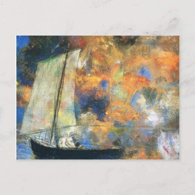 Odilon Redon- Flower Clouds Vykort (Framsida)