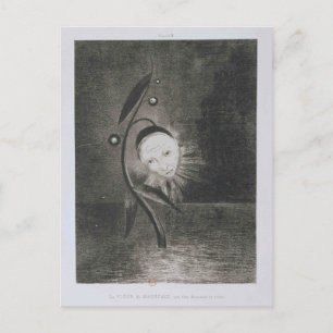 Odilon Redon- Flower of the swamp, a head human Vykort